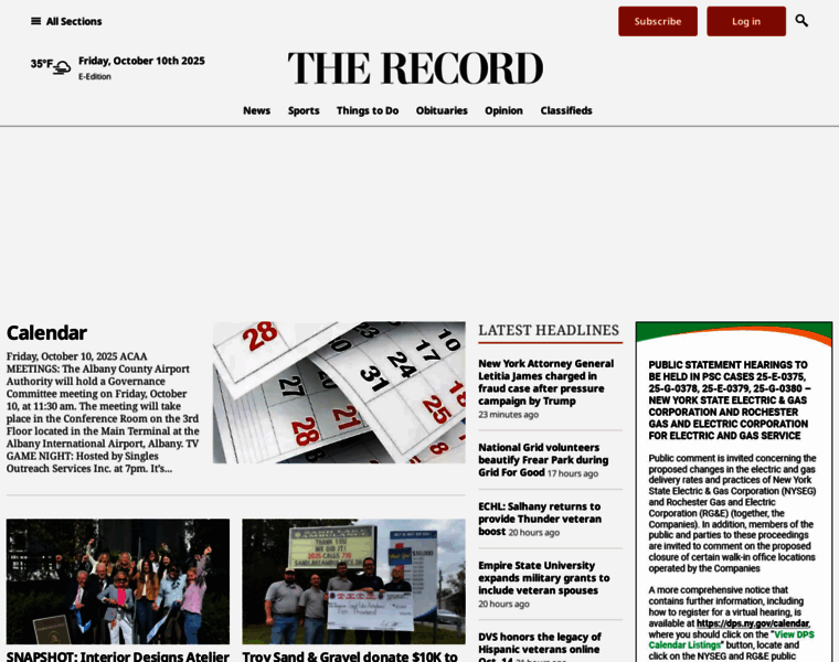 Troyrecord.com thumbnail