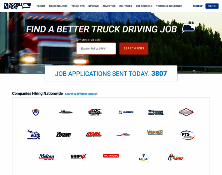 Truckersreportjobs.com thumbnail