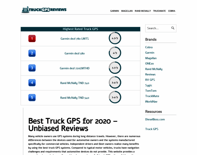 Truckgpsreviews.com thumbnail