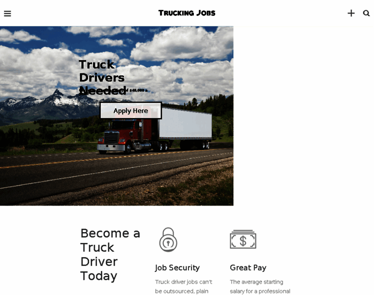 Truckingjobs.biz thumbnail