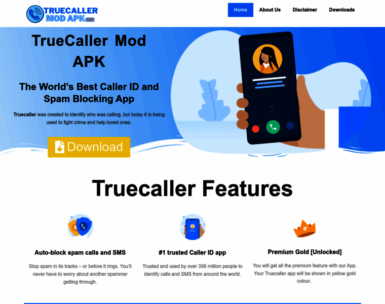 Truecallermodapk.org thumbnail