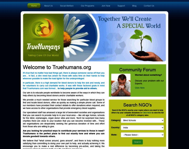 Truehumans.org thumbnail