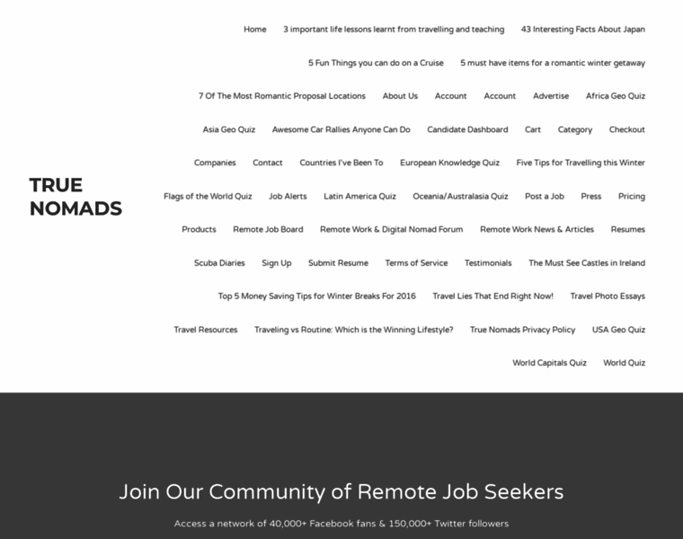 Truenomads.com thumbnail