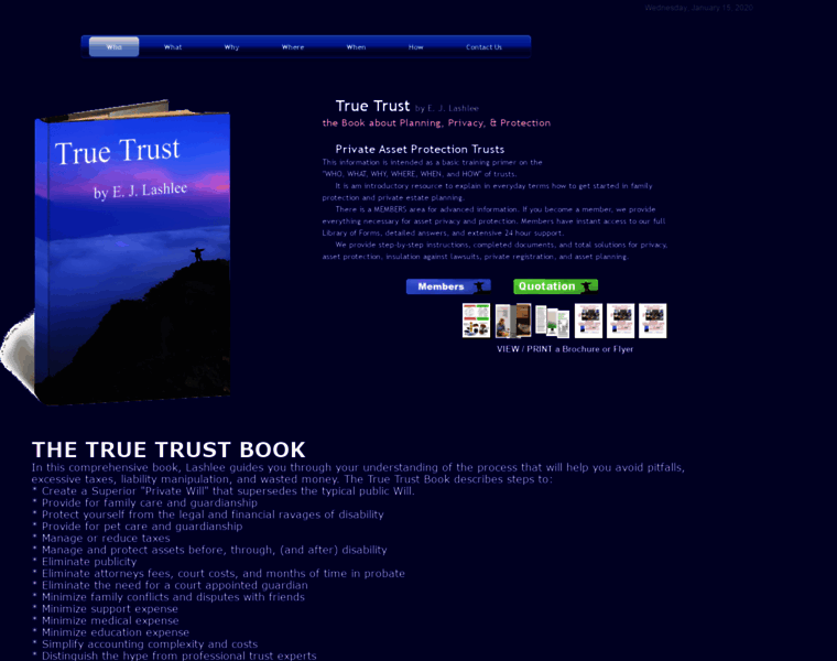 Truetrustbook.com thumbnail