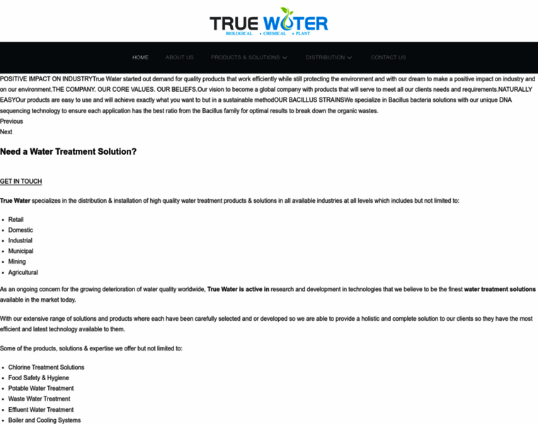 Truewater.co.za thumbnail