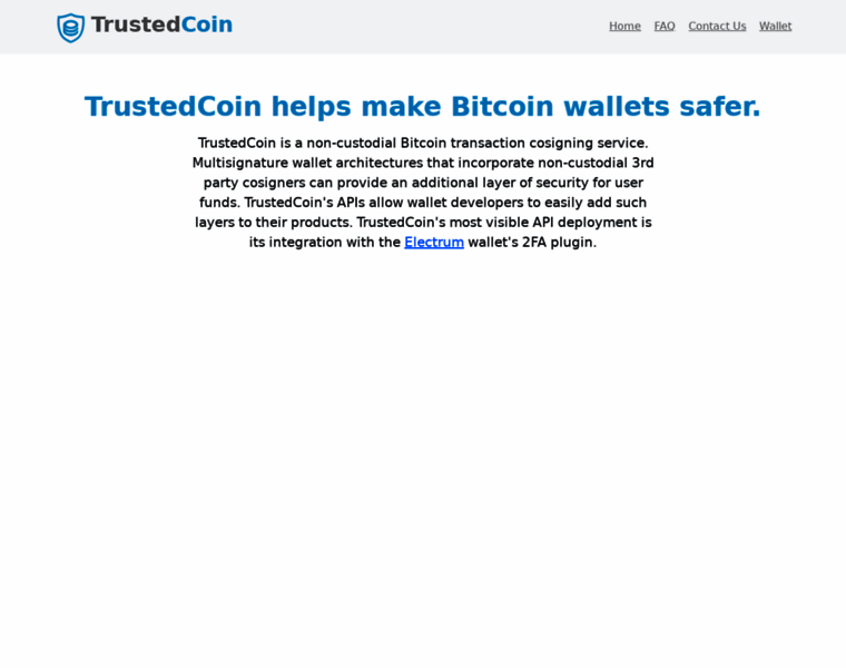 Trustedcoin.com thumbnail