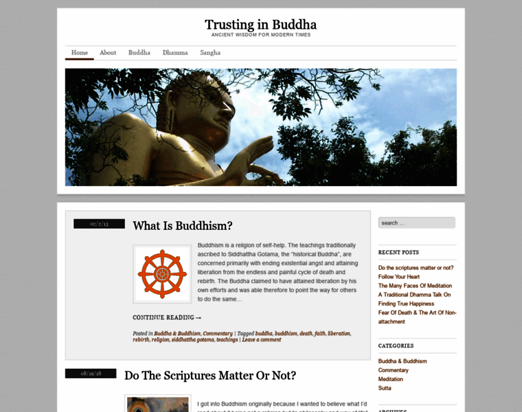 Trustinginbuddha.co.uk thumbnail