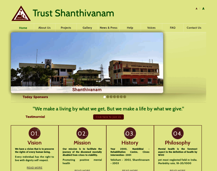 Trustshanthivanam.org thumbnail