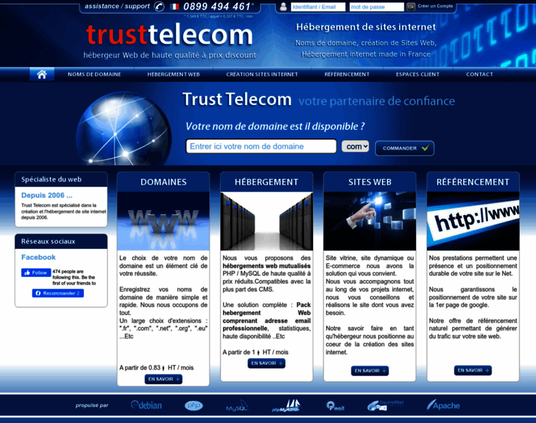 Trusttelecom.fr thumbnail