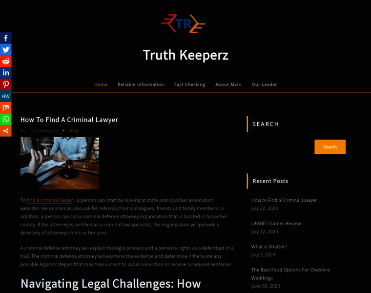 Truthkeeperz.com thumbnail