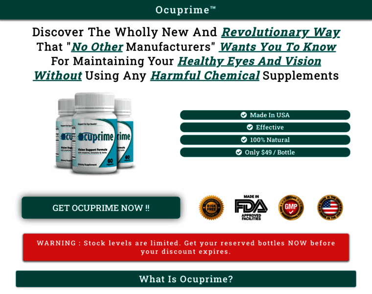 Try-ocuprime.com thumbnail