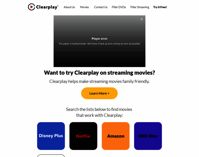 Try.clearplay.com thumbnail