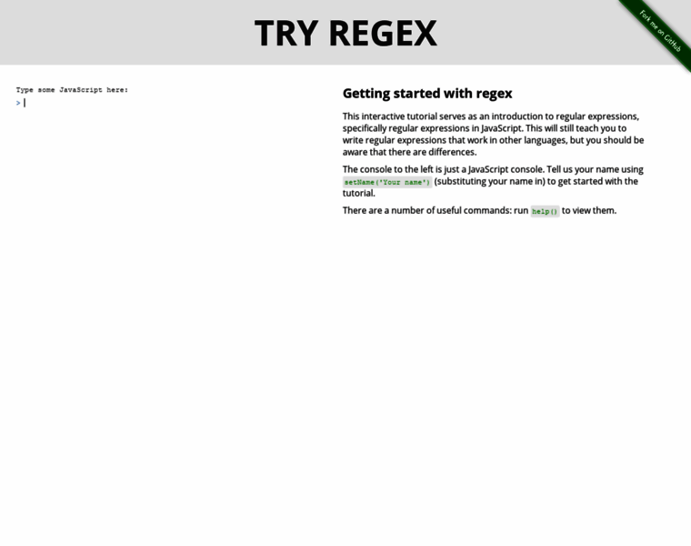 Tryregex.com thumbnail