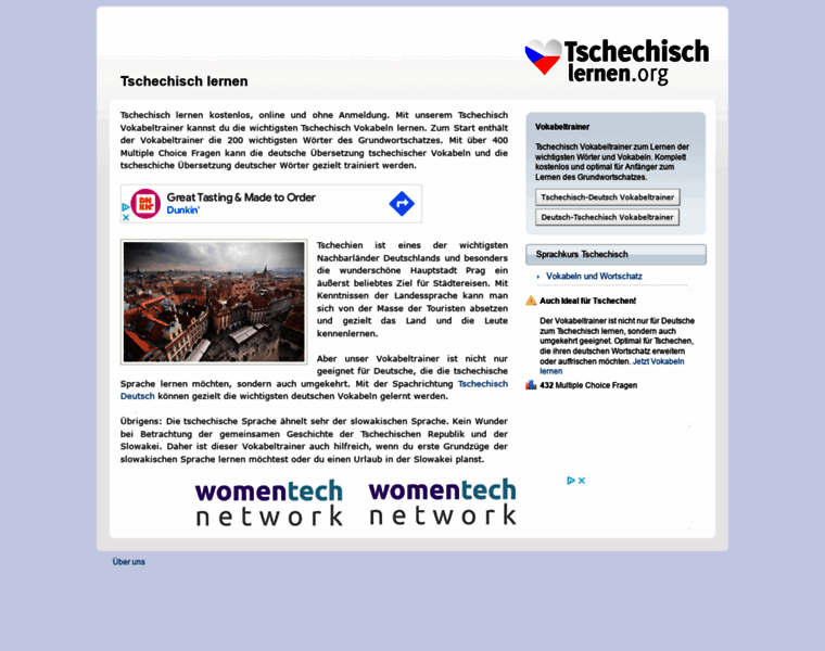 Tschechischlernen.org thumbnail