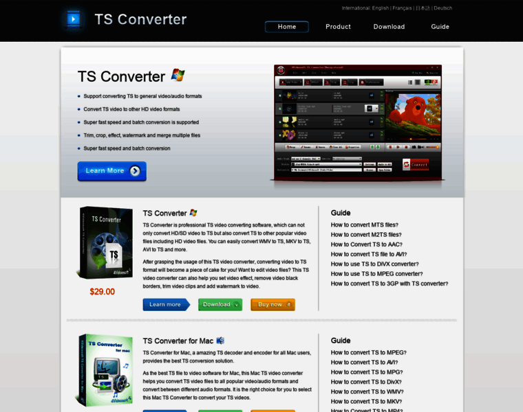 Tsconverterdownload.com thumbnail