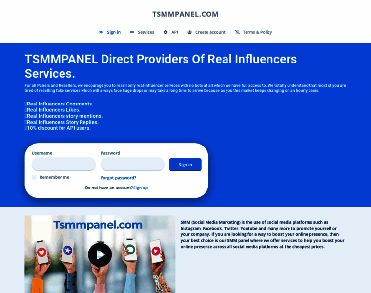 Tsmmpanel.com thumbnail