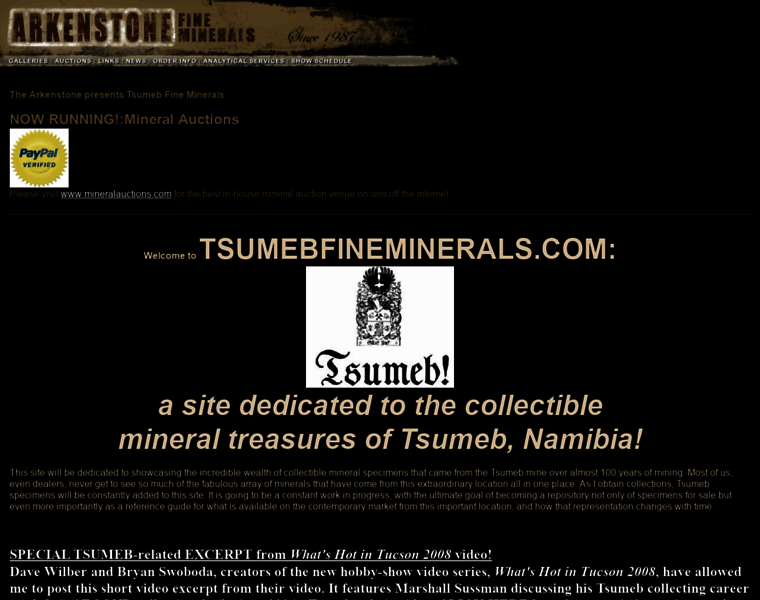 Tsumebfineminerals.com thumbnail
