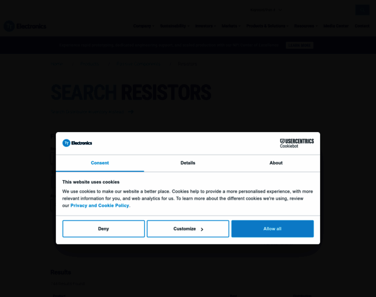 Ttelectronicsresistors.com thumbnail Ttelectronicsresistors.com thumbnail