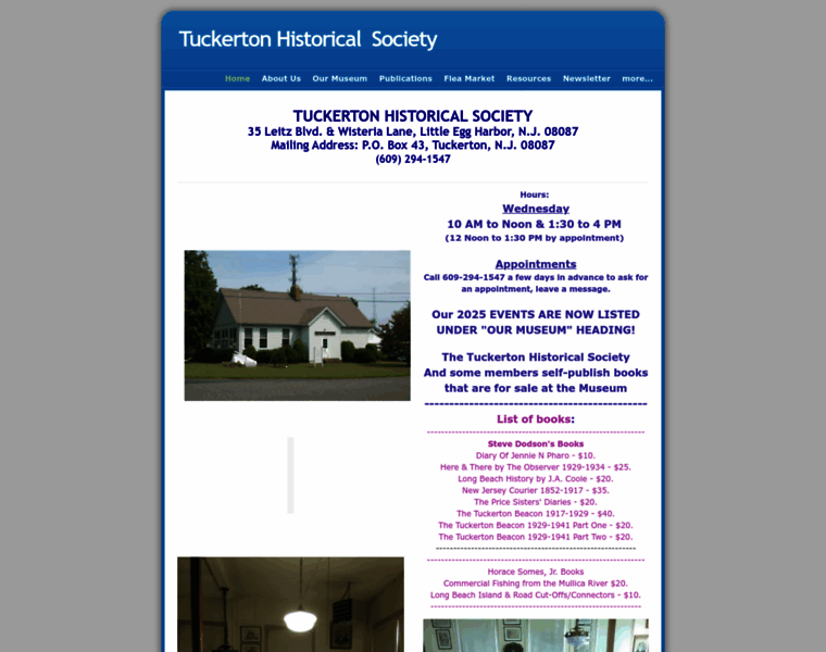 Tuckertonhistoricalsociety.org thumbnail