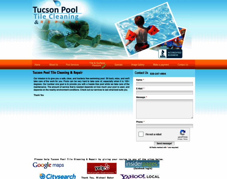 Tucsonpooltilecleaning.com thumbnail