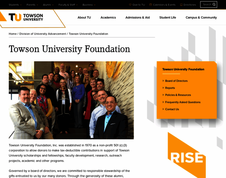 Tufoundation.org thumbnail