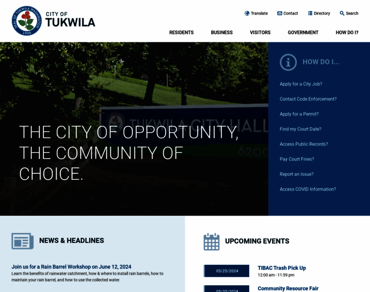 Tukwilawa.gov thumbnail