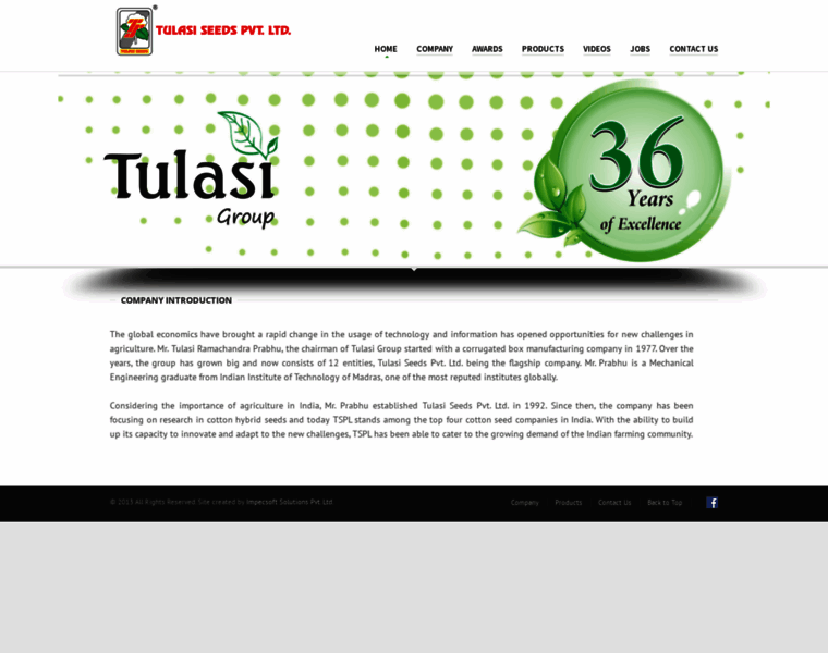 Tulasiseeds.com thumbnail
