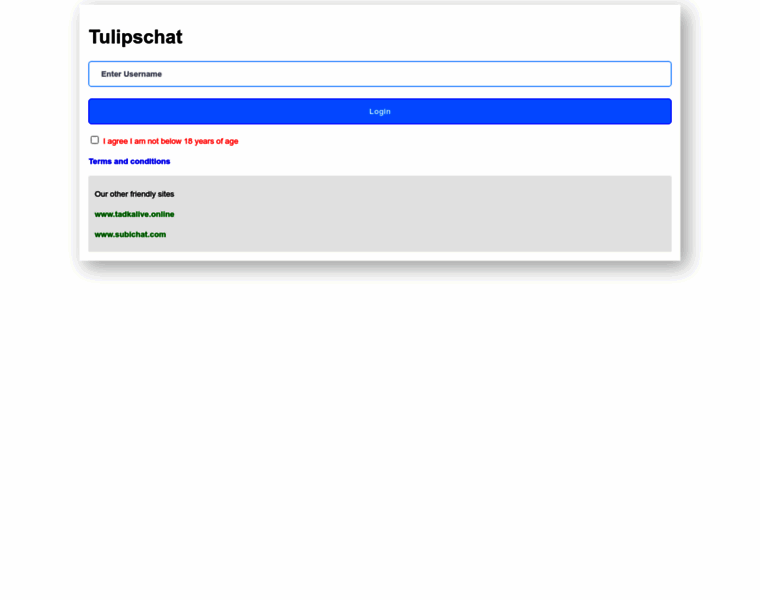 Tulipschat.online thumbnail Tulipschat.online thumbnail