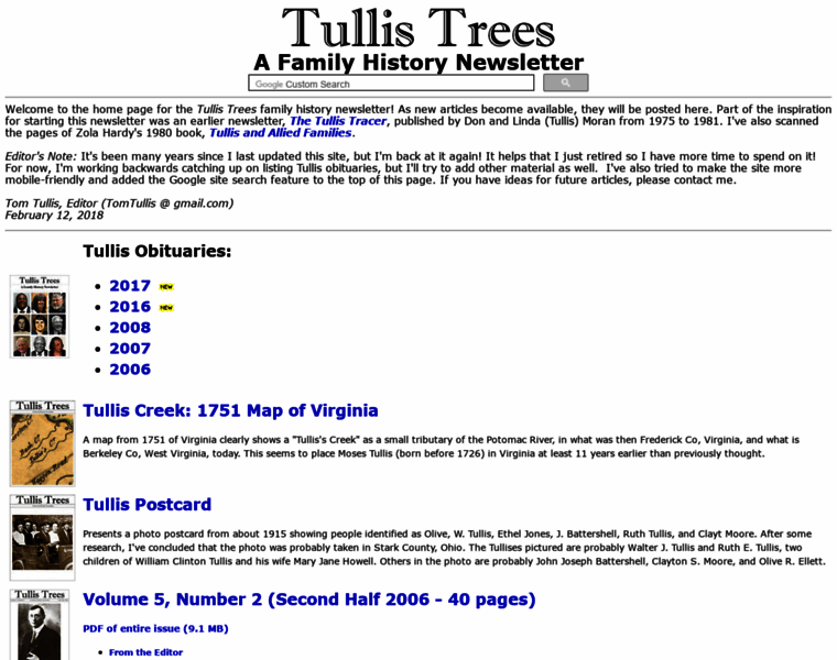Tullistrees.org thumbnail