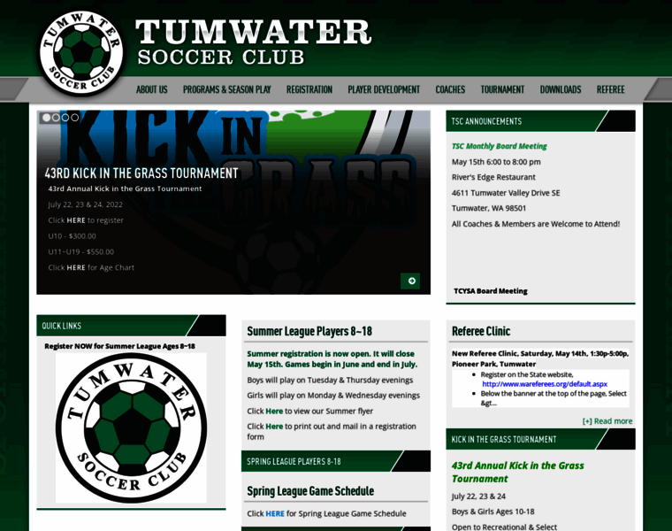 Tumwatersoccerclub.org thumbnail