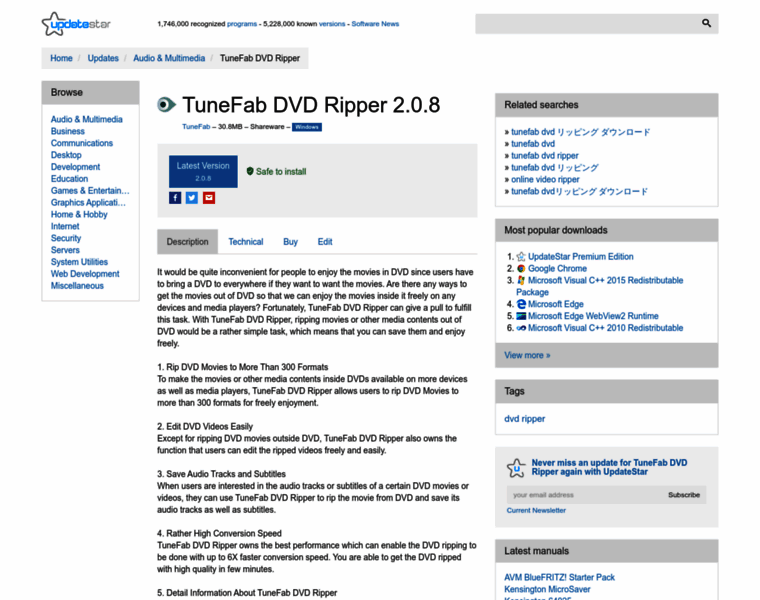 Tunefab-dvd-ripper.updatestar.com thumbnail