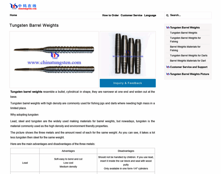 Tungsten-barrel-weights.com thumbnail