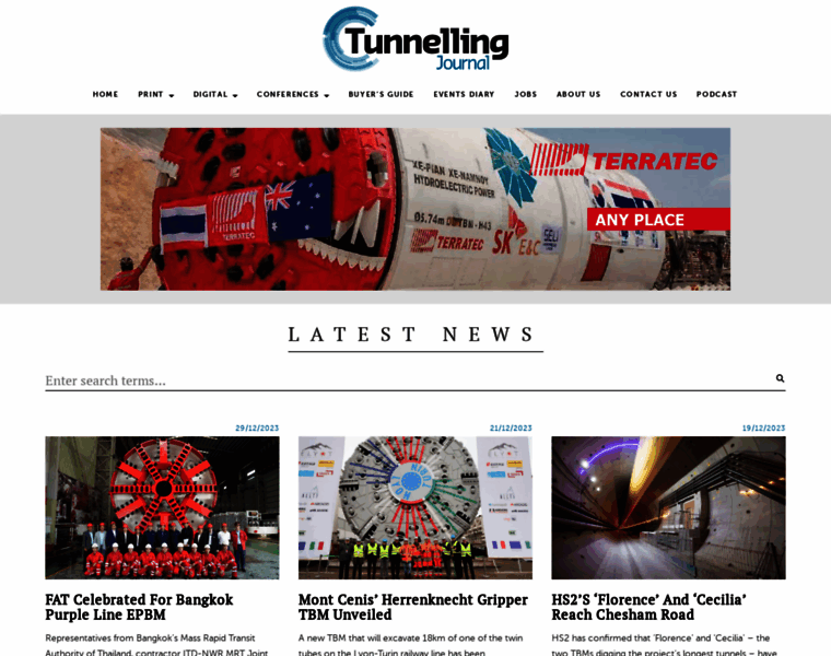 Tunnellingjournal.com thumbnail