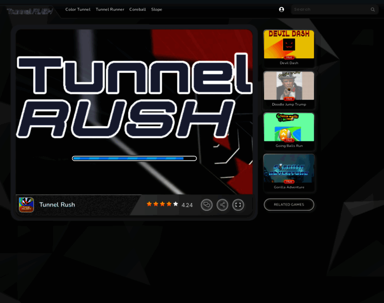 Tunnelrushgame.io thumbnail