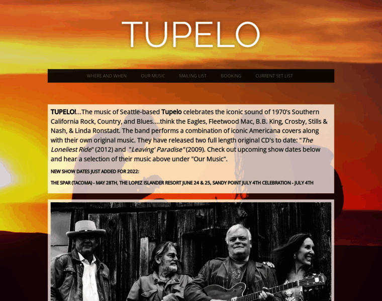 Tupelomusicband.com thumbnail