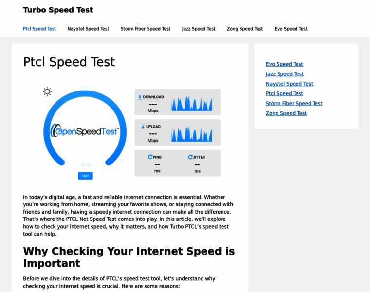 Turbospeedtest.com thumbnail