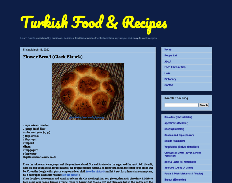 Turkishfoodandrecipes.com thumbnail