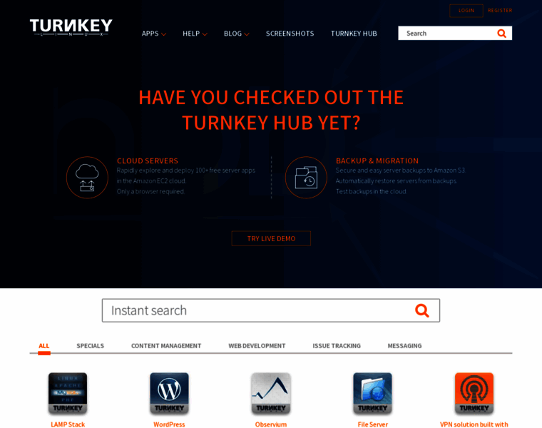 Turnkeylinux.org thumbnail