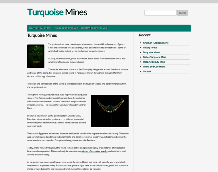 Turquoisemines.com thumbnail