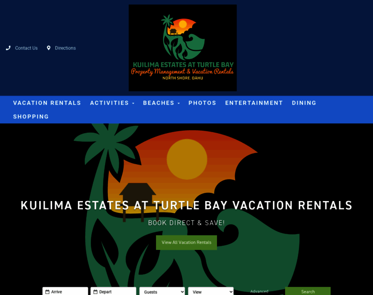 Turtlebay-rentals.com thumbnail