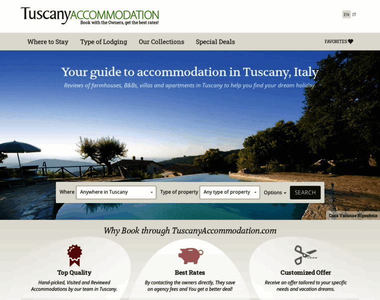 Tuscanyrental.com thumbnail
