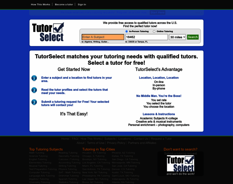 Tutorselect.com thumbnail
