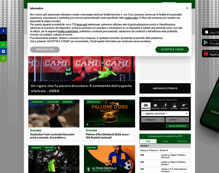 Tuttocampo.it thumbnail Tuttocampo.it thumbnail