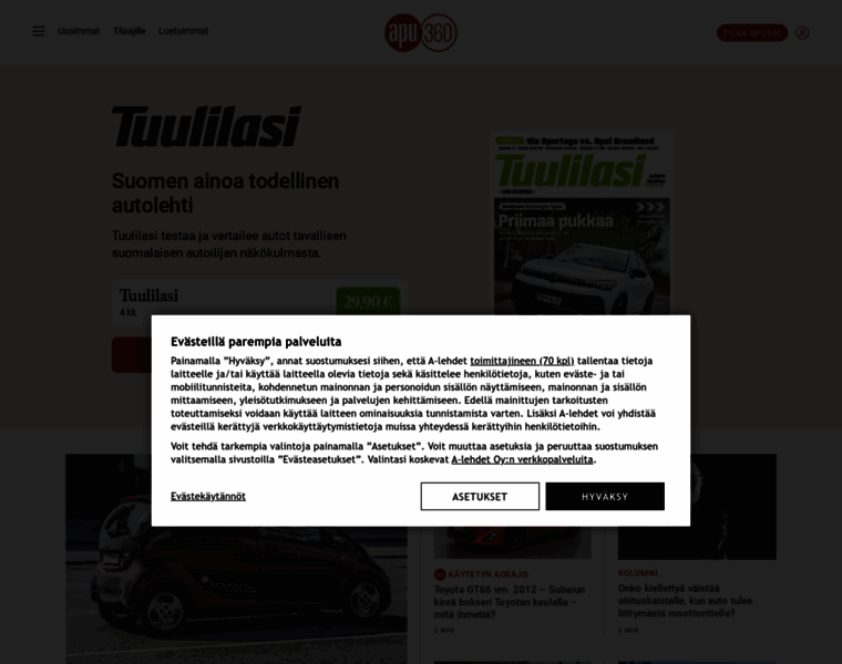 Tuulilasi.fi thumbnail