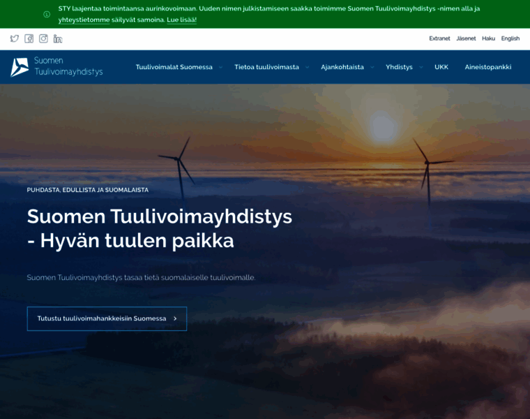 Tuulivoimayhdistys.fi thumbnail