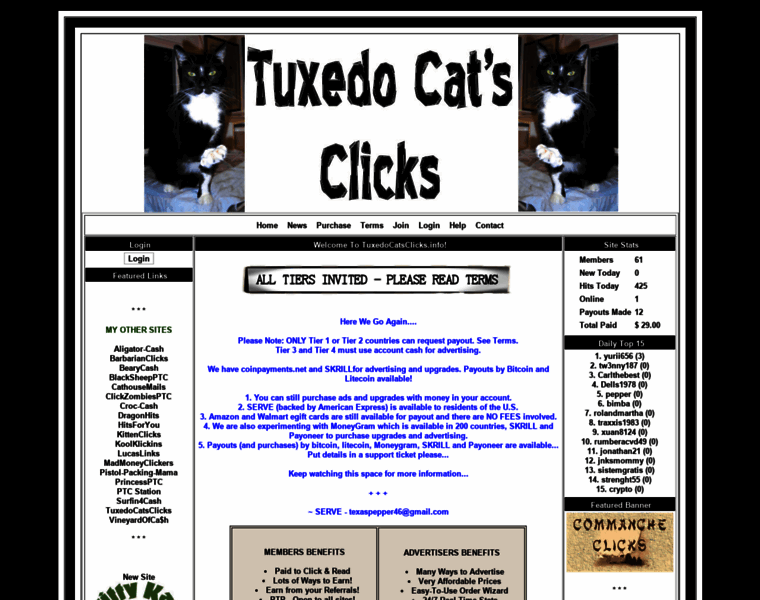 Tuxedocatsclicks.info thumbnail