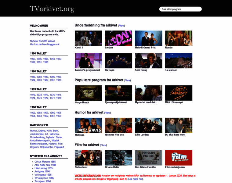 Tvarkivet.org thumbnail