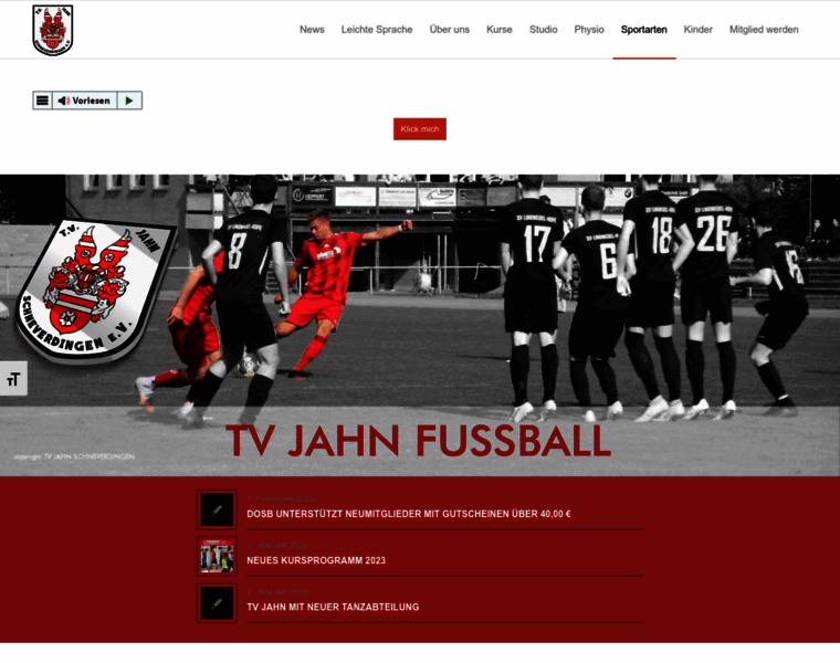 Tvjahn-fussball.de thumbnail