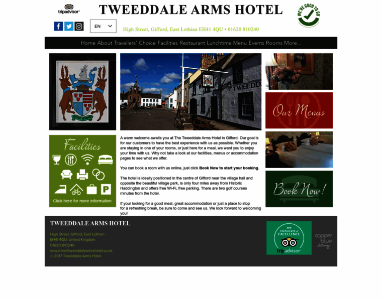 Tweeddalearmshotel.com thumbnail