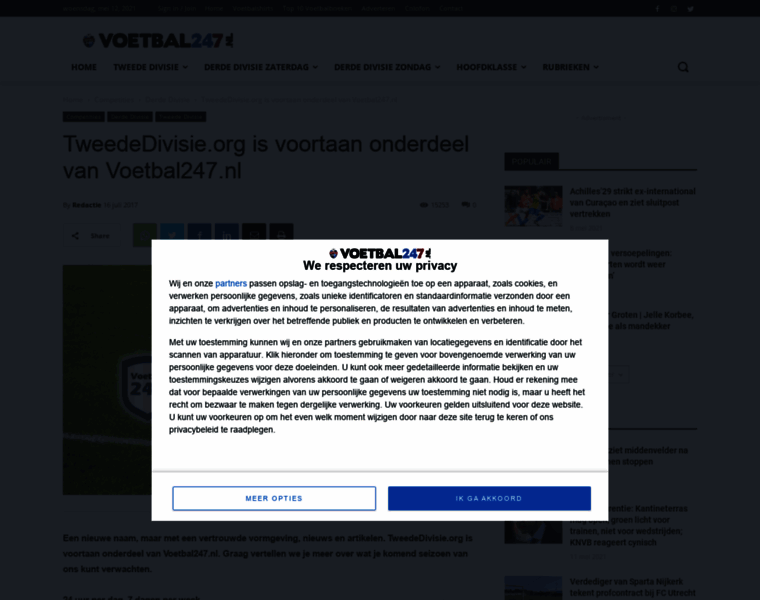 Tweededivisie.org thumbnail